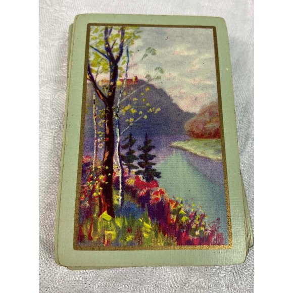 Antique 1928 20s Congress 606 Playing Cards Deck Bridge - Picture 2 of 4